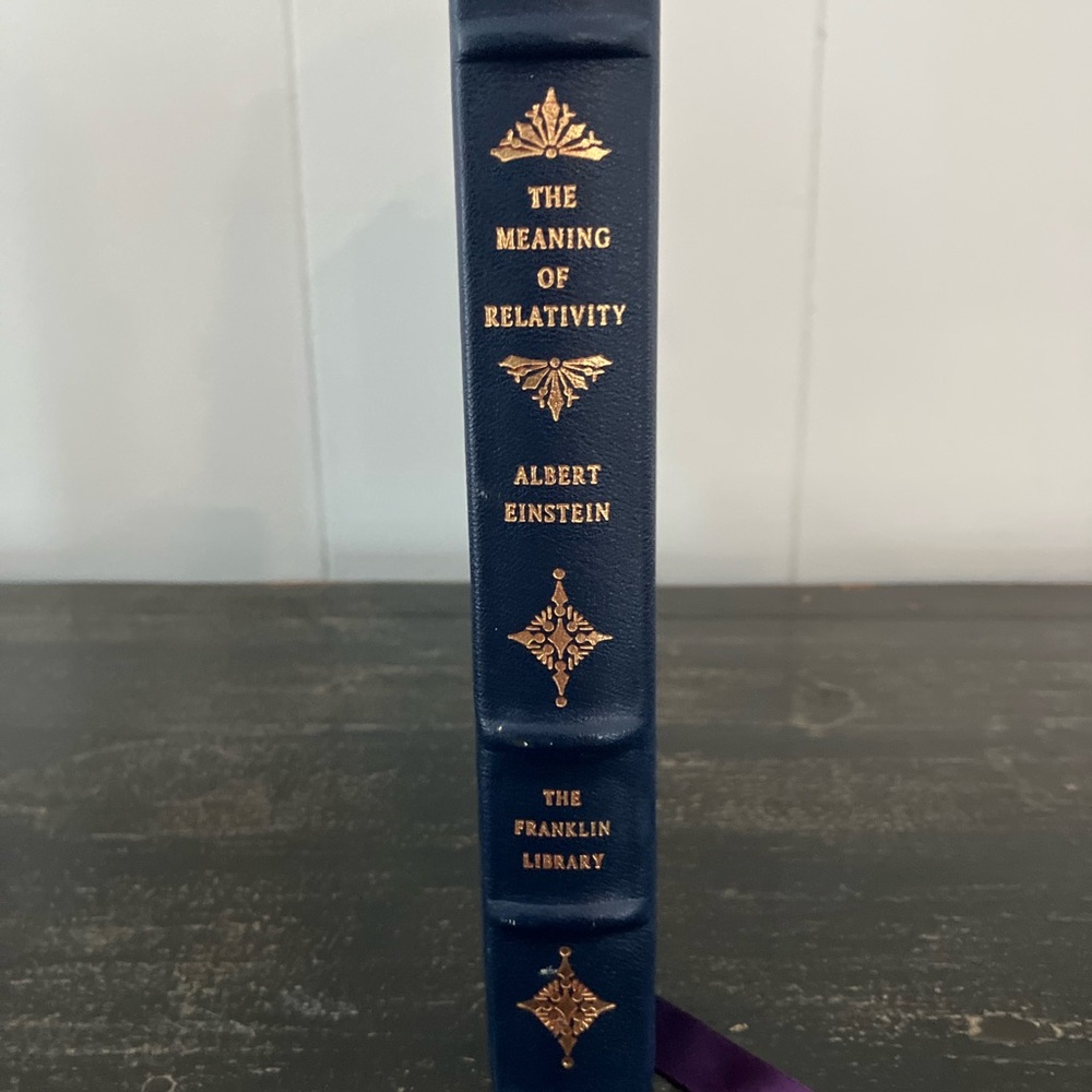The Meaning of Relativity by Albert Einstein Leather Book